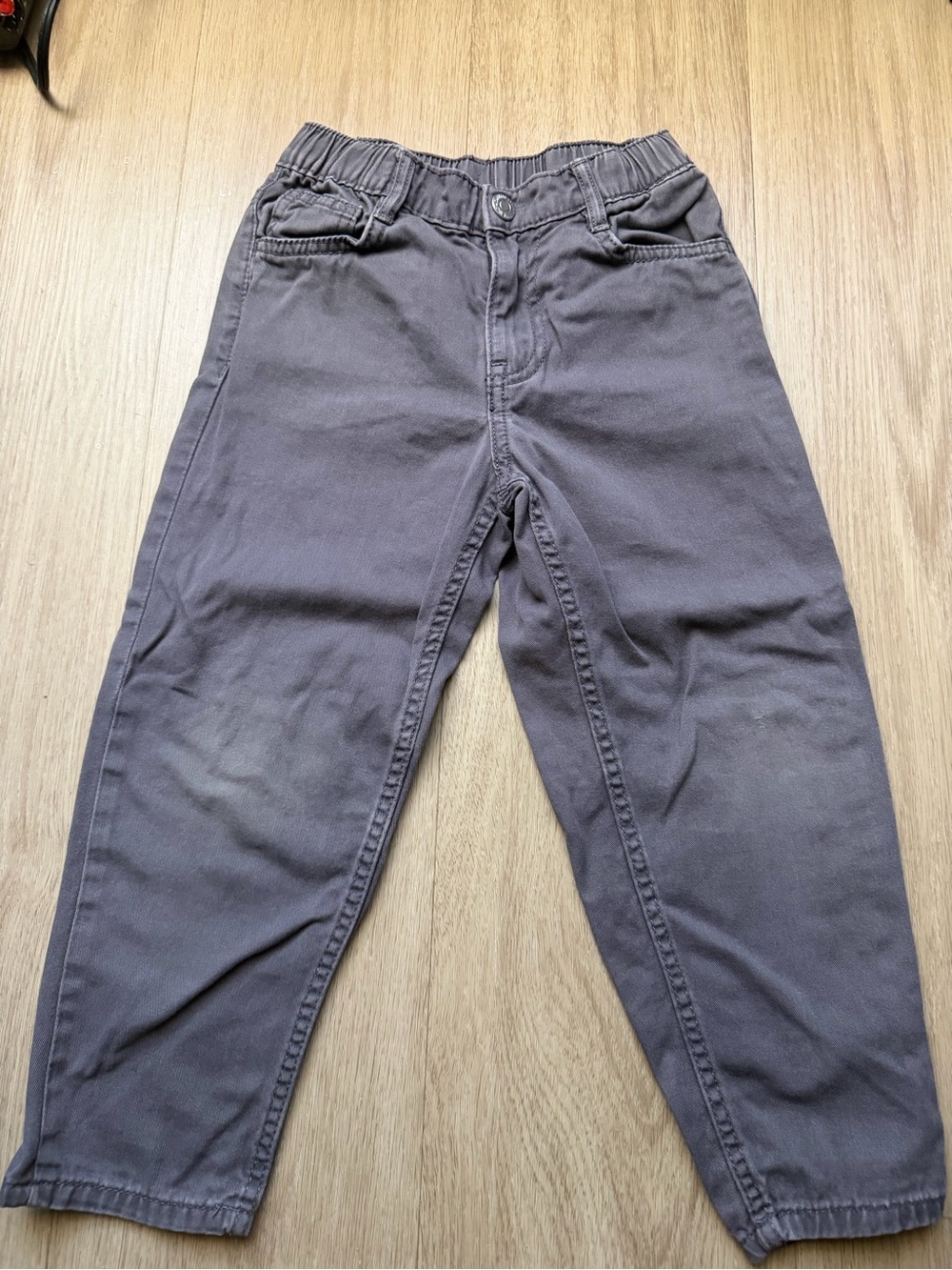 H&M Men's Relaxed Elastic Waist Grey Jeans